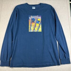 First Magnus El Tour de Tucson 2006 Long Sleeve Shirt Mens L Blue Cycling